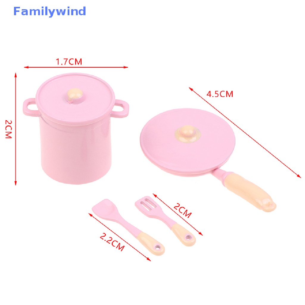 1 Bộ Nồi Chảo Chiên Mini 1: 12 Trang Trí Nhà Búp Bê