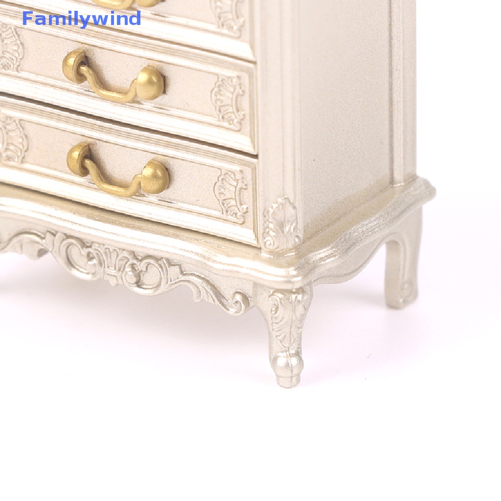 1 Tủ Ngăn Kéo Phòng Ngủ Cho Nhà Búp Bê Tỉ Lệ 1 / 12