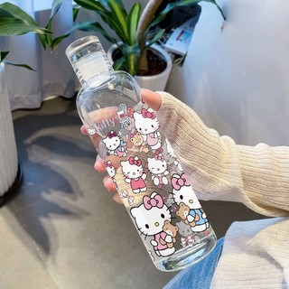 Bình Nước Hello Kitty Bằng Nhựa Chất Lượng Cao Cho Cặp Đôi