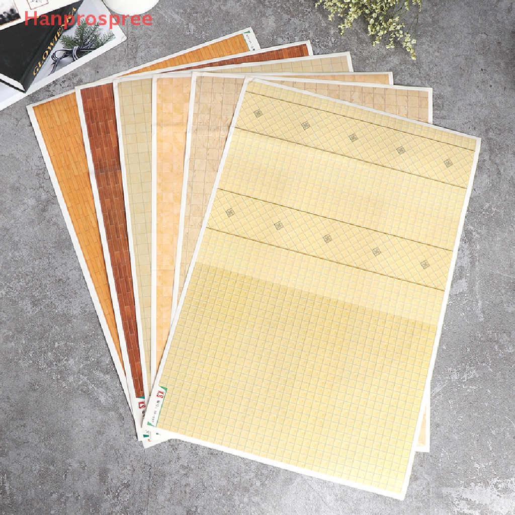 Miếng Dán Sàn Nhà Mini Trang Trí Nhà Búp Bê Tỉ Lệ 1: 12