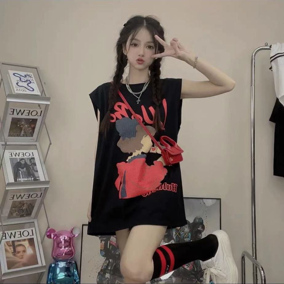 Áo Sát Nách Cổ Tròn Thời Trang Mùa Hè Hàn Quốc Cho Nữ