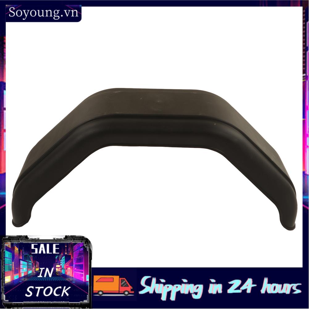 Soyoung Trailer Fenders Injection Molded Shockproof Scratch Resistant for Single Axle Trailers 14in 15in Diameter Wheels Mudguard