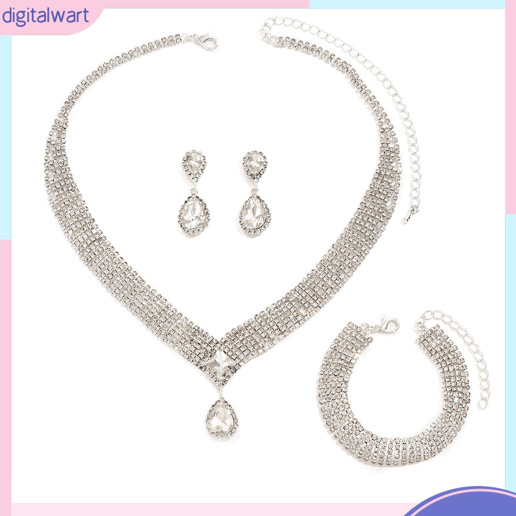 Set 4 Vòng Cổ Đính Đá Lấp Lánh Không Gây Dị Ứng Thời Trang Cho Nữ