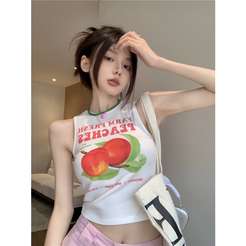 Áo Thun Ba Lỗ Nữ Dáng Ôm In Chữ