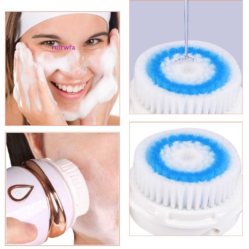 Set 4 Cọ Rửa Mặt Làm Sạch Sâu Lỗ Chân Lông Cho Clarisonic Mia-2 Pro