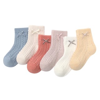 Set 3 đôi tất lưới nơ mùa hè cho bé gái size s và m