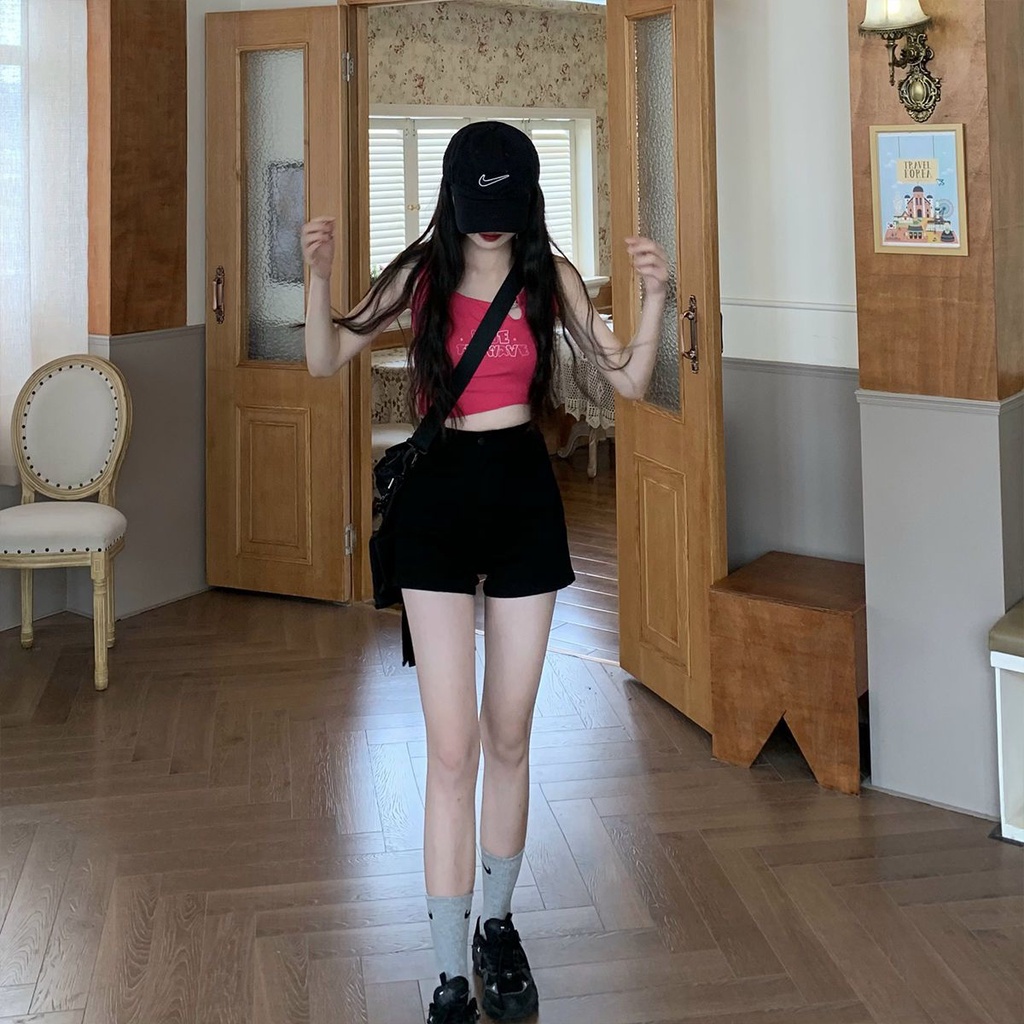 Áo Hai Dây Dáng Ngắn AA5257 Thiết Kế Mới 2023 Cho Nữ