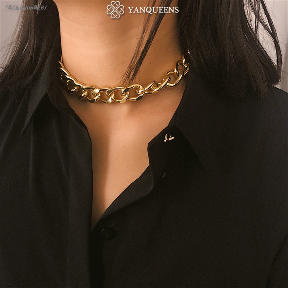 Vòng choker dây xích thời trang cá tính cho nữ Yanqueens Trang sứ Quà tặng