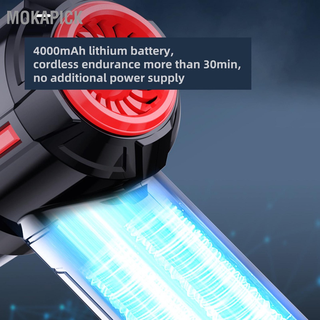 Mokapick Máy Hút Bụi Ô Tô Cầm Tay Sạc Không Dây Mini Mạnh Mẽ Cho Gia Đình Xe Văn Phòng