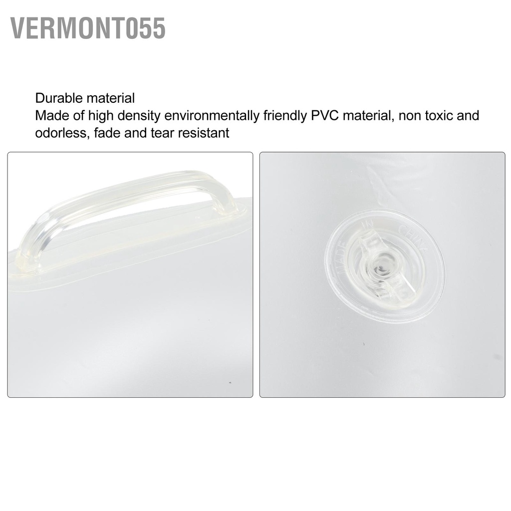 Vermont055 Vòng Bơi Bơm Hơi Có Đèn LED Với 2 Tay Cầm Trong Suốt Phao Nhiều Màu Sắc Cho Bể Trẻ Em Đồ Chơi