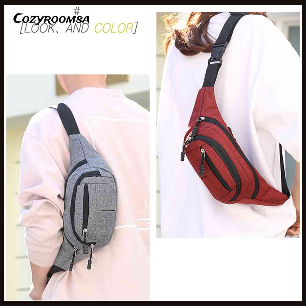 Túi Đeo Hông Đa Năng Bằng Vải Nylon Để Chạy Bộ / Đi Bộ Đường Dài