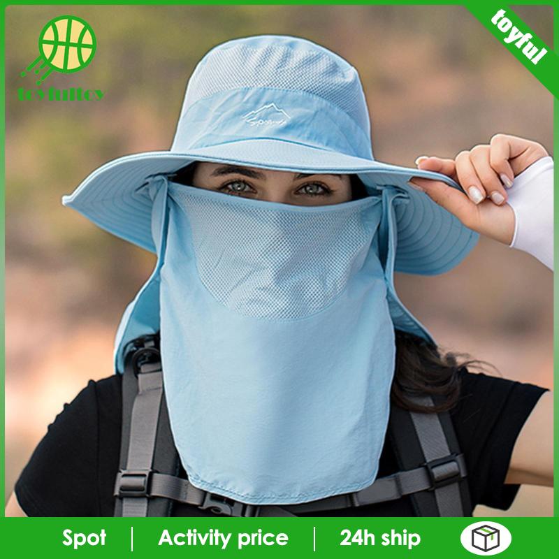 Mũ Sombrero Bảo Vệ Mặt Cổ Chống Nắng Dành Cho Đi Bộ Đường Dài Du Lịch