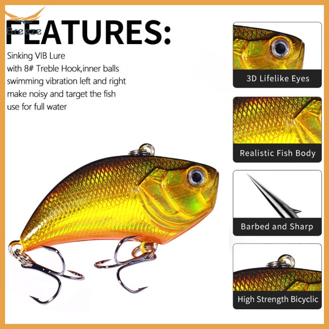 Mồi Giả Nhử Cá 5.4cm / 13g Bằng Nhựa Gắn Kèm Móc Câu