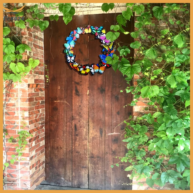 Set 2 Phụ Kiện Treo Tường Trang Trí Hình Bướm Nhiều Màu Nghệ Thuật