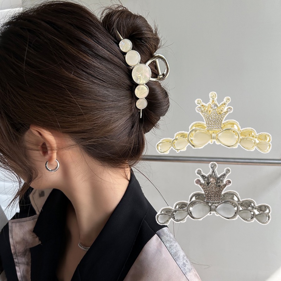 Kẹp Tóc Đính Đá Và Ngọc Trai Thời Trang Cho Nữ
