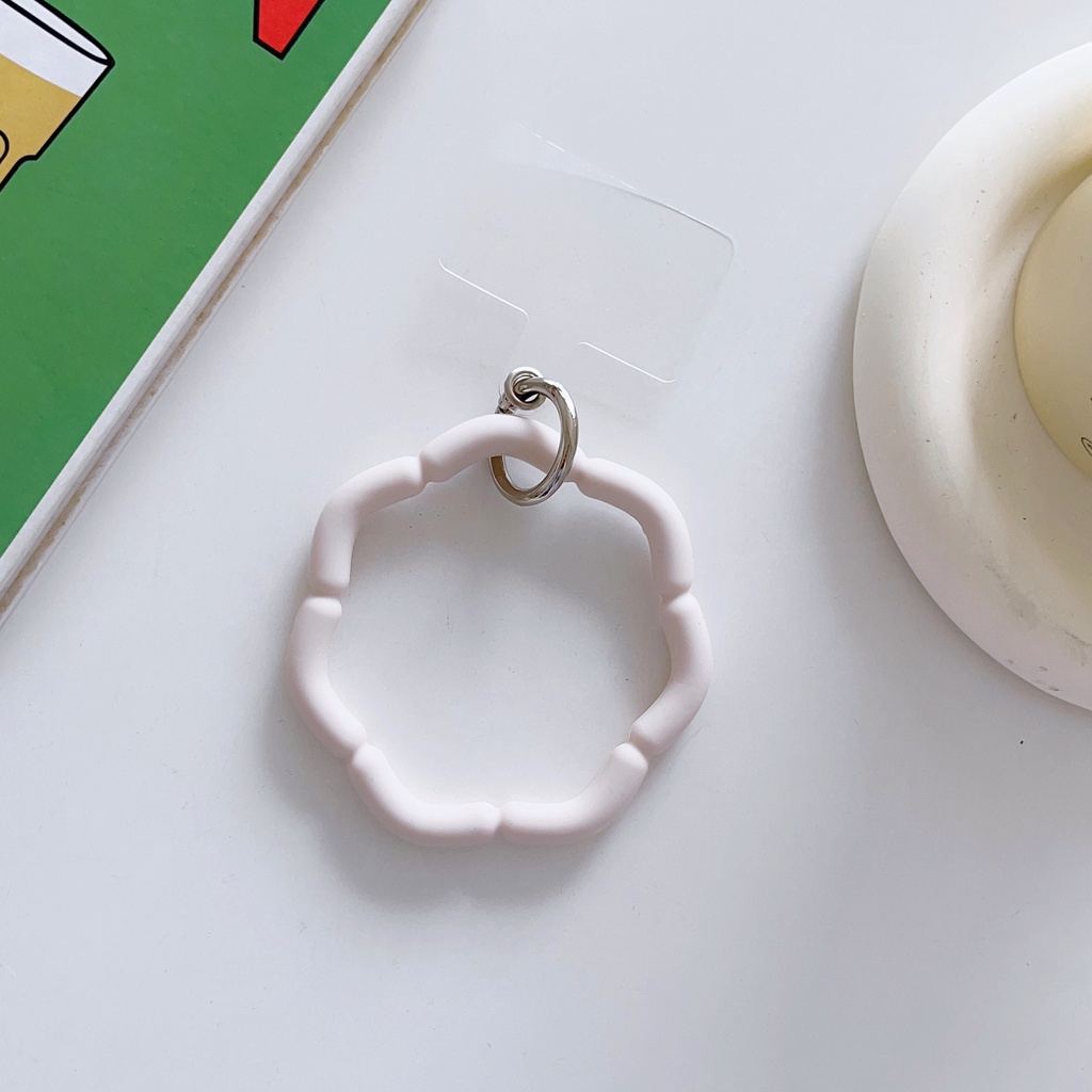 Ốp Điện Thoại Silicon Mềm Họa Tiết Hình Thoi Gắn Dây Đeo Cổ Tay Chống Thất Lạc