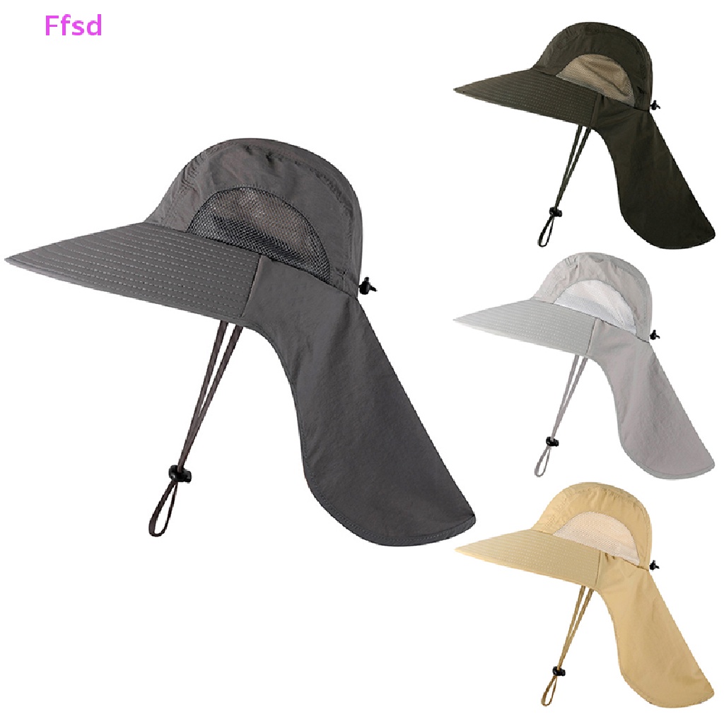Mũ Ngư Dân Che Cổ Chống Tia UV Mùa Hè Khô Nhanh