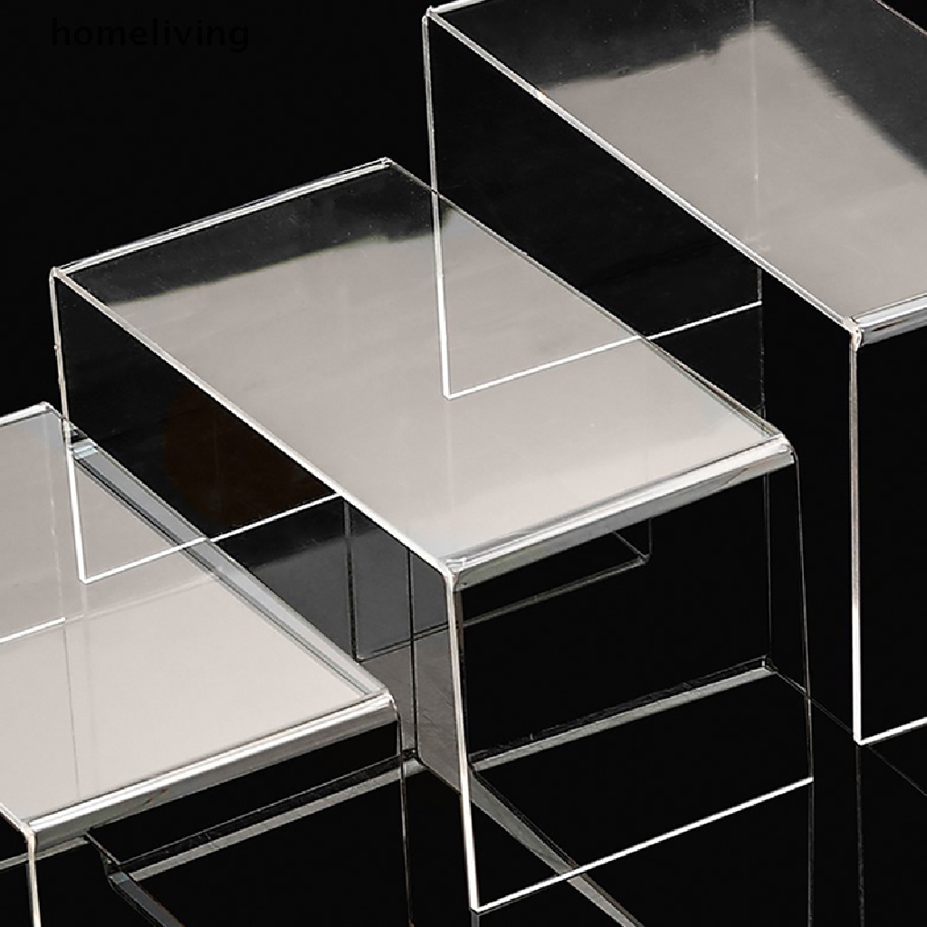Bộ 3 Giá Đỡ Trưng Bày Giày Dép / Nón / Kính Cửa Sổ Bằng Acrylic Tiện Dụng