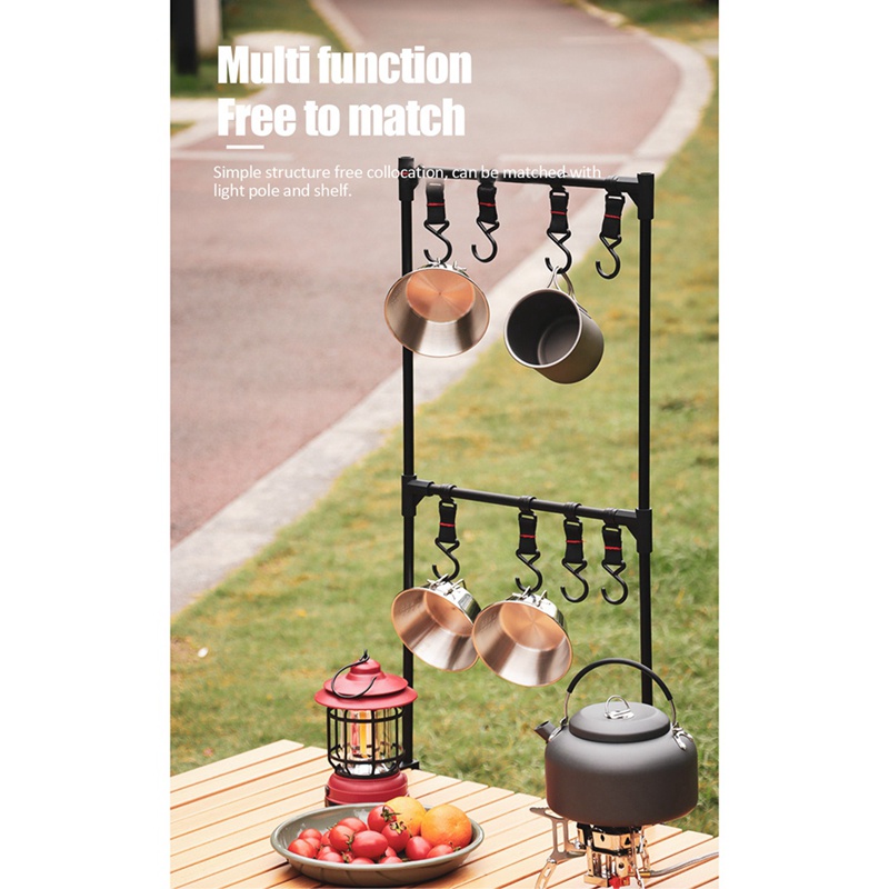 Kệ Đựng Đồ Ăn Bằng Hợp Kim Nhôm Kích Thước 69 X 35cm Tiện Dụng Mang Theo Dã Ngoại