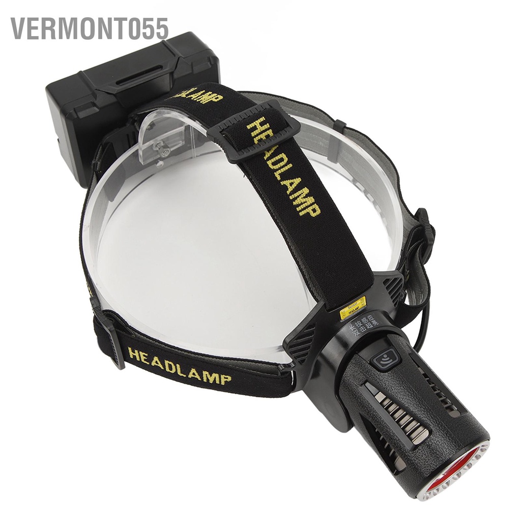 Vermont055 Đèn Pha Ngoài Trời Sạc USB Chống Trượt Thoáng Khí Đàn Hồi Có Thể Điều Chỉnh IPX5 Nước Cho Cắm Trại