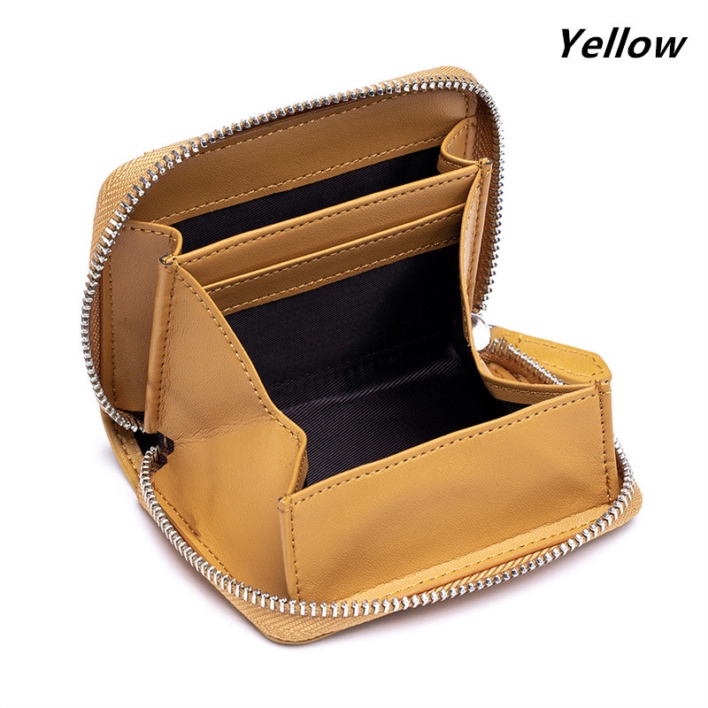 Ví Da PU Mini Đựng Tiền Xu / Thẻ / Chìa Khóa Mini Có Dây Kéo Thời Trang (s1n)