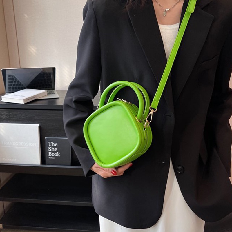 Túi Đeo Vai Hình Vuông Cỡ Nhỏ Màu Kẹo Ngọt Đơn Giản Thời Trang Cho Nữ