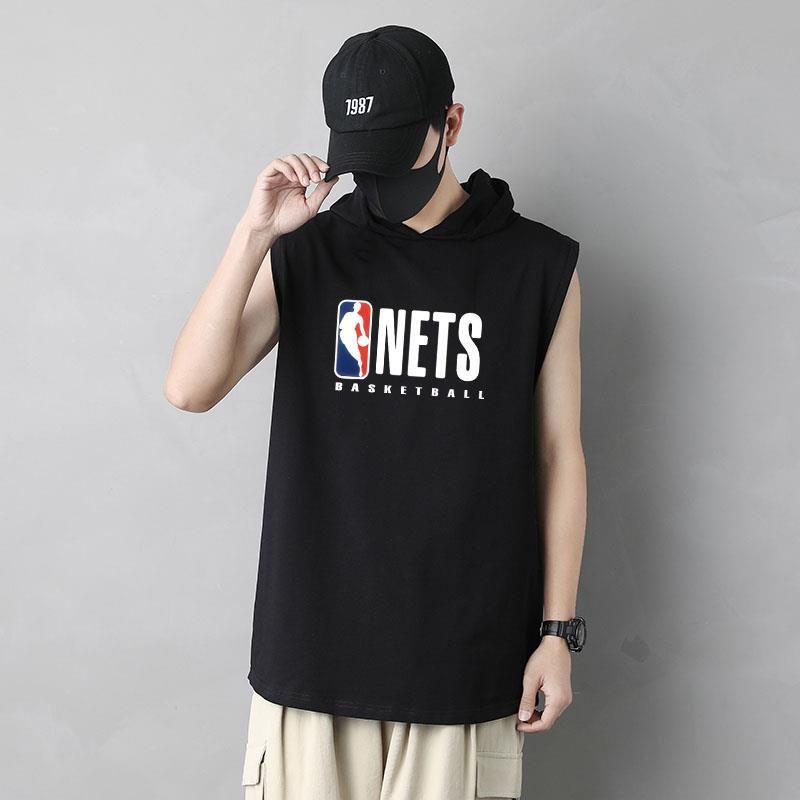 Nba Áo hoodie Sát Nách Dáng Rộng Phong Cách Thể Thao Thời Trang Mùa Hè Cho Nam