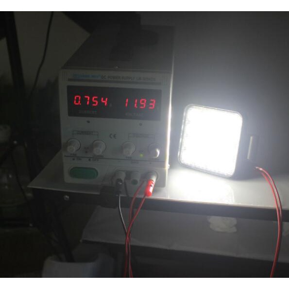 1 Đèn LED Vuông 48W 12V 24V Gắn Xe Hơi Xe Tải SUV 4WD