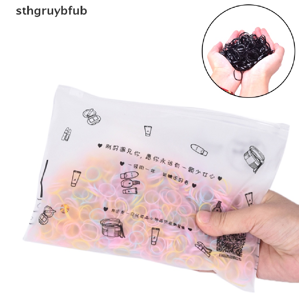 Hộp 2500 Dây Chun Buộc Tóc Trong Suốt Cho Bé