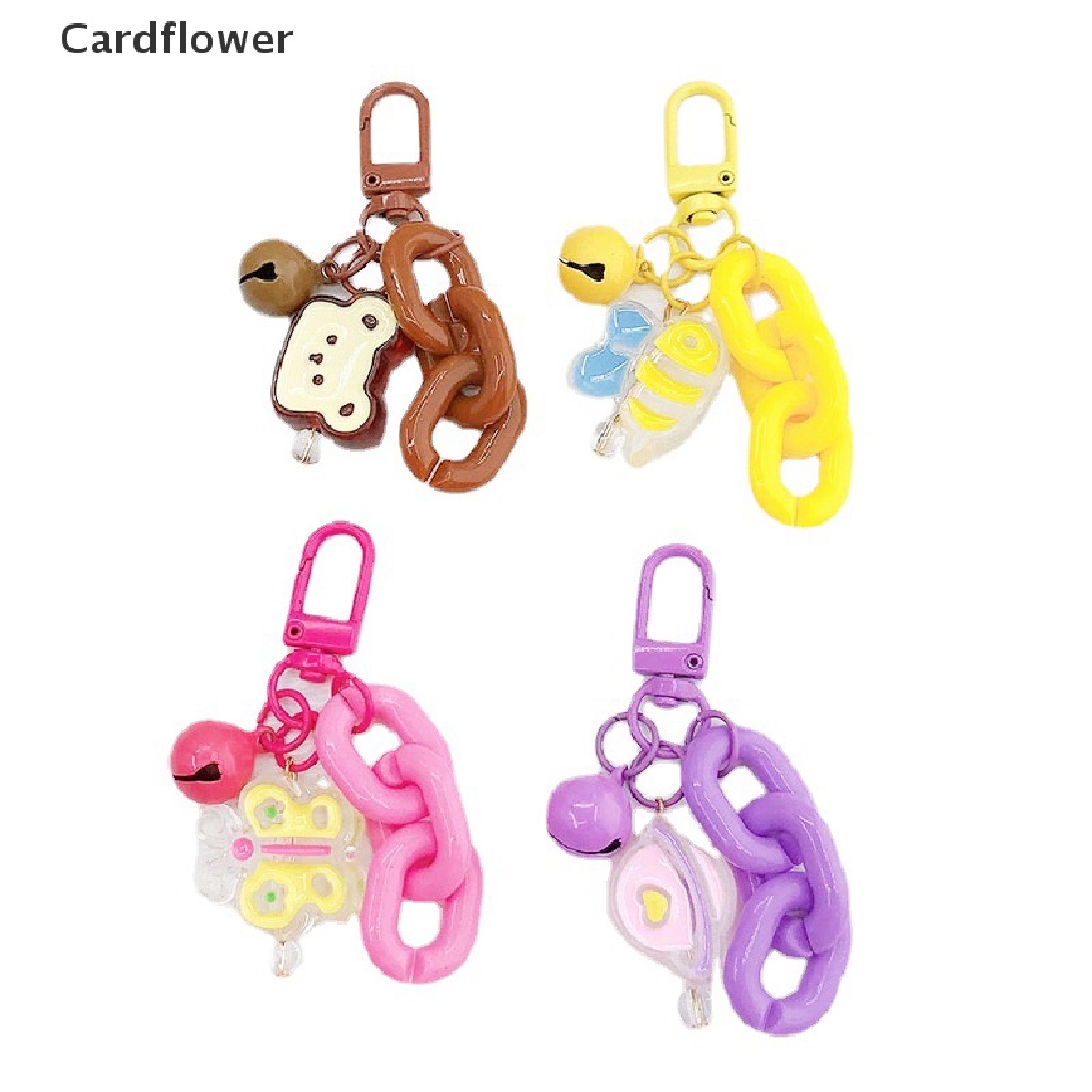 < Cardflower > Móc Khóa Hình Động Vật Nhỏ Dễ Thương Sáng Tạo Độc Đáo Thời Trang Làm Quà Tặng Cho Nữ Túi Xách Trang Sức Hộp