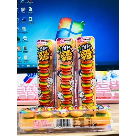 Kẹo dẻo Humberger Candy mini dẻo thơm đóng hộp nhựa chắc chắn bắt mắt hộp 80g