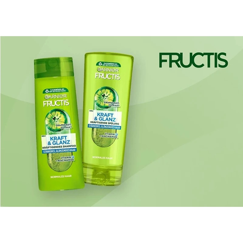 Dầu gội - Xả Garnier Kraft & Glanz - Giúp tóc khoẻ mạnh và sáng bóng