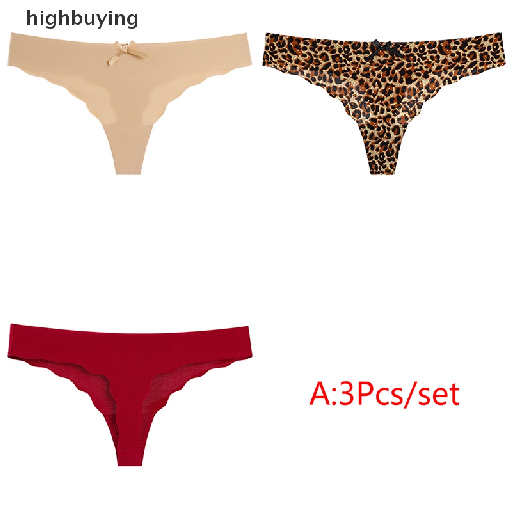 Set 3 Quần Lót Lụa Không Đường May Quyến Rũ Cho Nữ