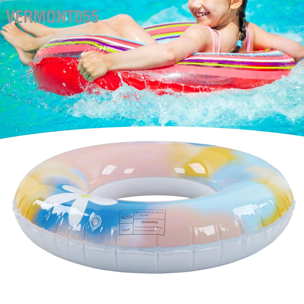 Phao Bơi Bơm Hơi Bằng PVC Họa Tiết Hoa Nhiều Màu Sắc