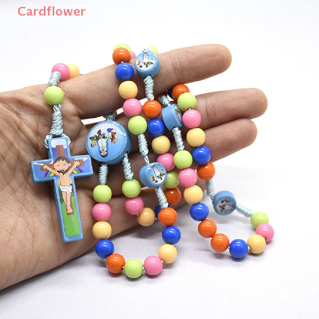 Vòng Cổ Hạt Mặt Thánh Giá Hoạt Hình &lt; Cardflower &gt; Công Giáo Trẻ Em Mới