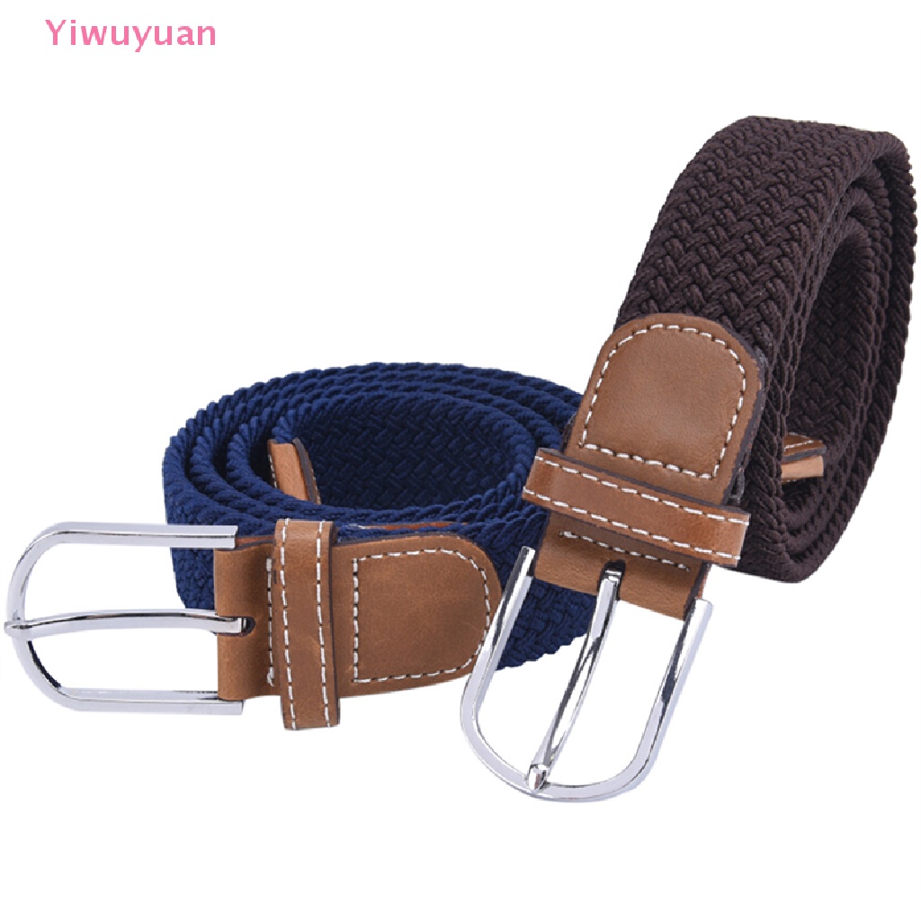 Thắt Lưng Vải Canvas Bện Co Giãn Cho Nam Áo Thun Thiết Kế Mới Năng Động Thời Trang