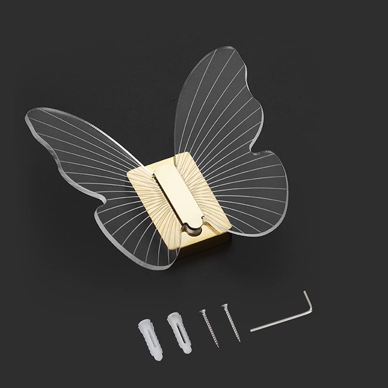 1 Móc Treo Hình Bướm Bằng Acrylic Cho Phòng Tắm Phòng Ngủ