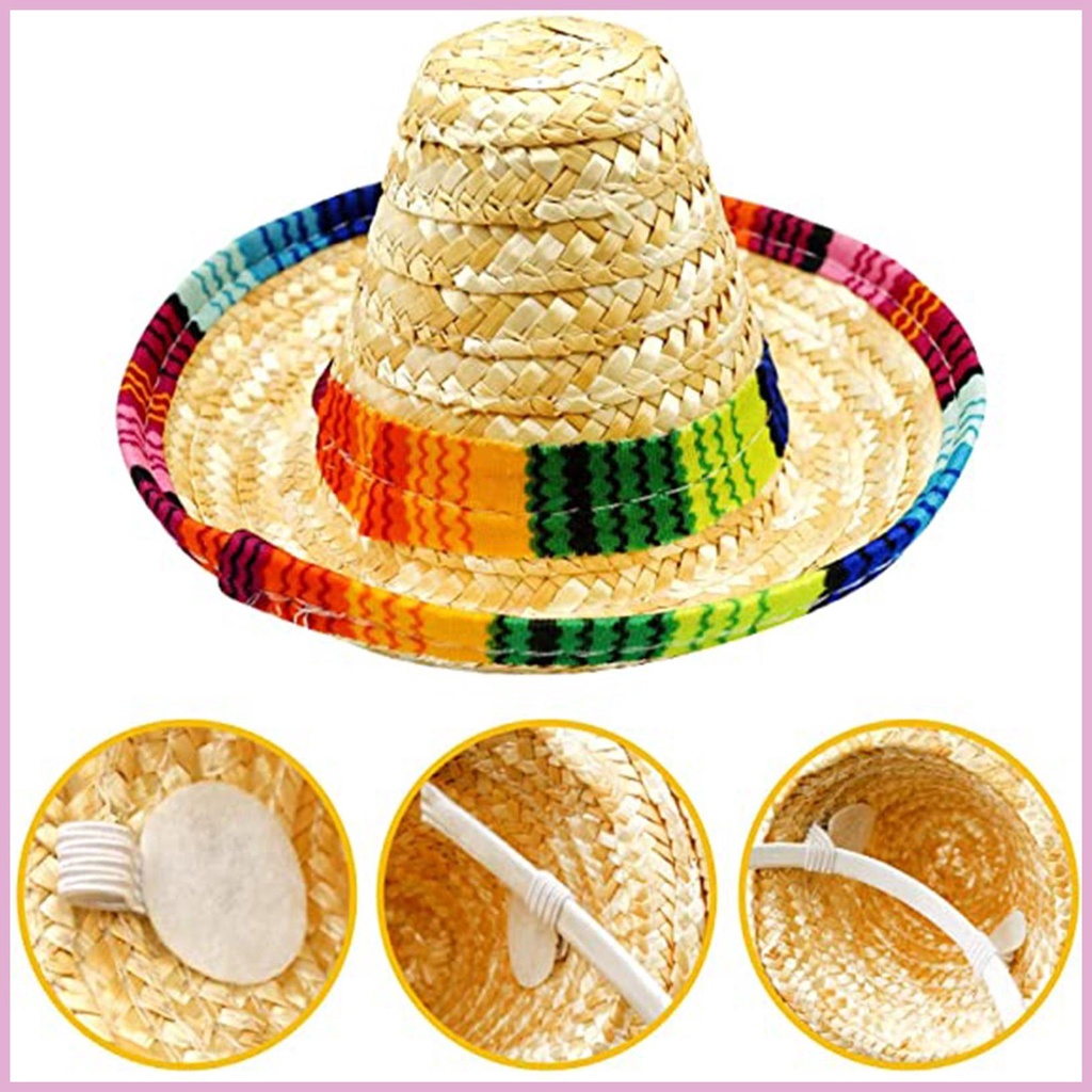 Mũ Đội Sinh Nhật Đính Viền Nhiều Màu Phong Cách Mexico Cho Bé