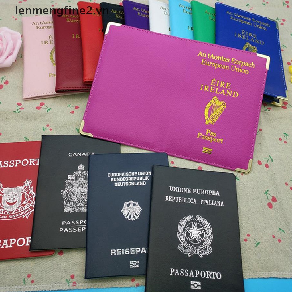 Vỏ Bọc Hộ Chiếu Có Ngăn Đựng Thẻ ID Bảo Vệ Cho Nam Nữ LEN2} Ireland