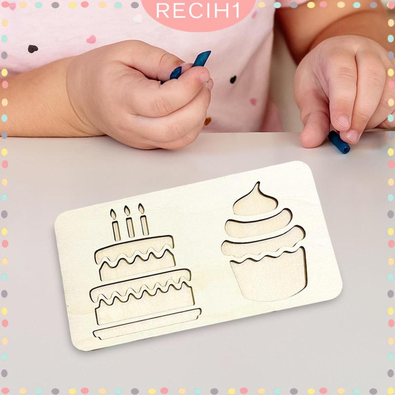 [Recih] Khay Cảm Biến Montessori Bằng Gỗ Hoạt Động Kỹ Năng Động Cơ Đồ Chơi Giáo Dục Cho Trẻ Em