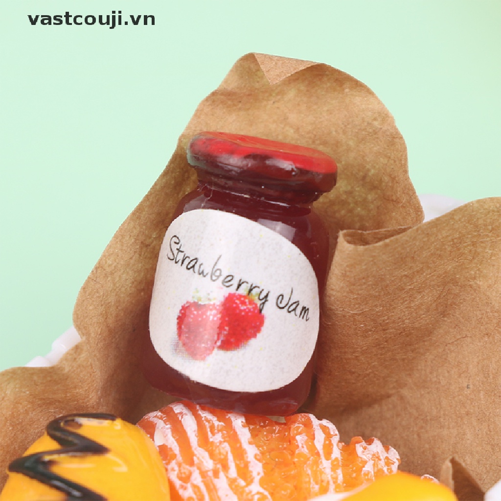 Giỏ Bánh Mì Mô Phỏng VASTJI Tỷ Lệ 1 / 12 Dành Cho Nhà Búp Bê