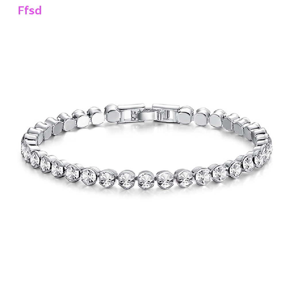 {Ffsd} Vòng Tay Chuỗi Hạt Pha Lê Zircon Nhỏ Thời Trang Làm Quà Tặng Cho Bạn Bè / Tiệc Cưới / Bạn Bè