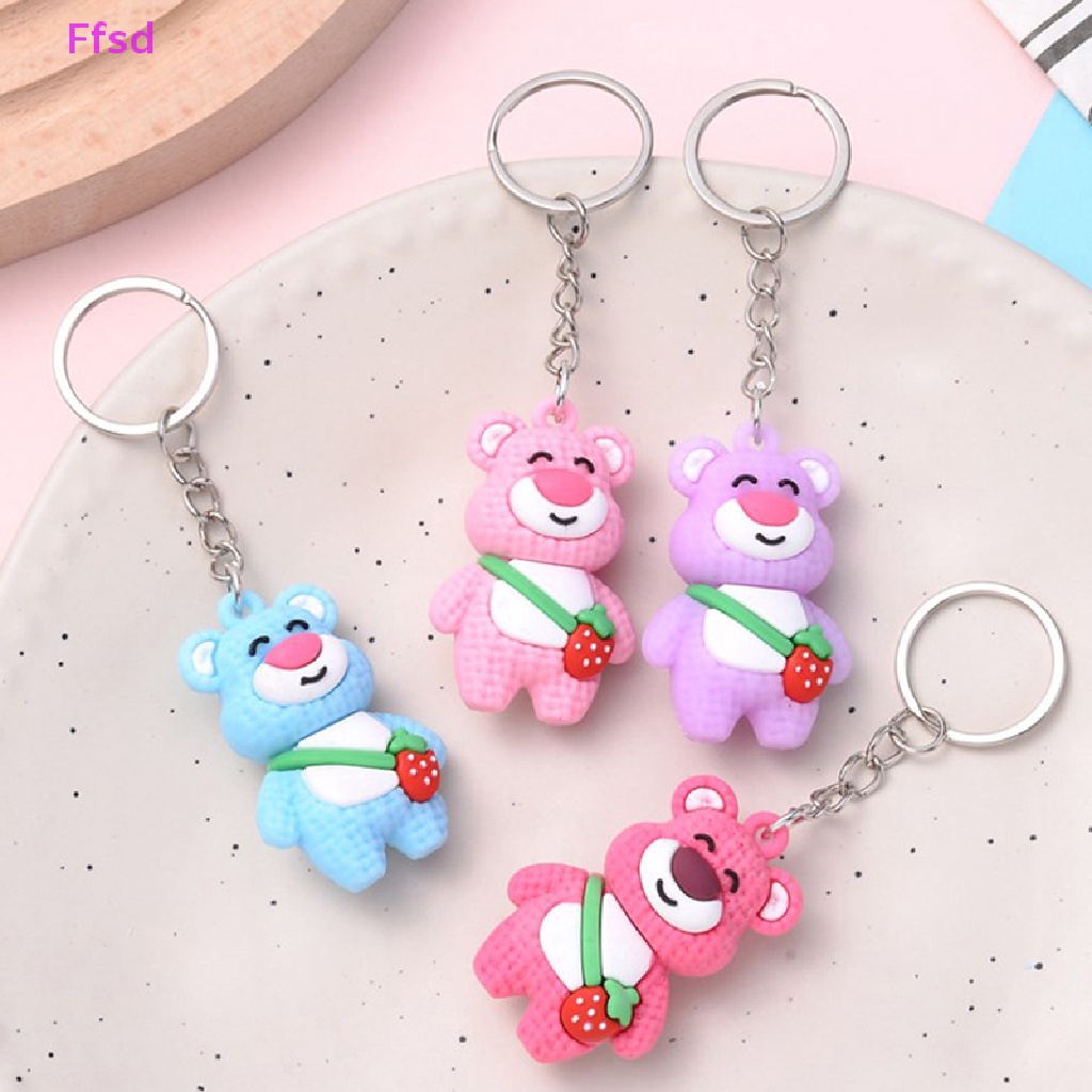 {Ffsd} Móc Chìa Khóa Xe Hơi / Túi Xách Hình Búp Bê Lotso Hoạt Hình Toy Story Sáng Tạo Làm Quà Tặng Cho Trẻ Em
