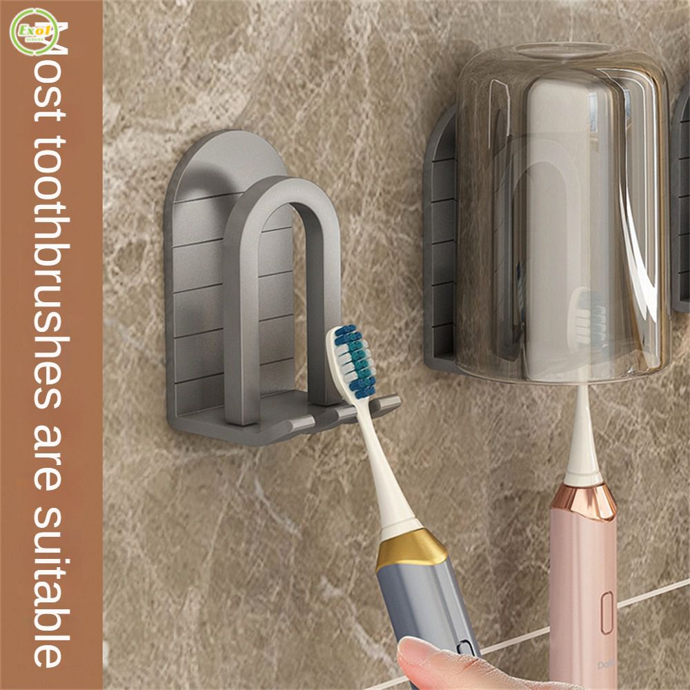 Giá Để Kem Đánh Răng Và Bàn Chải Đánh Răng Móc Dính Tường Bằng Thép Không Gỉ Giá Để Bàn Chải Đánh Răng Điện Chống Nước Sản Phẩm Phòng Tắm _ Exo1