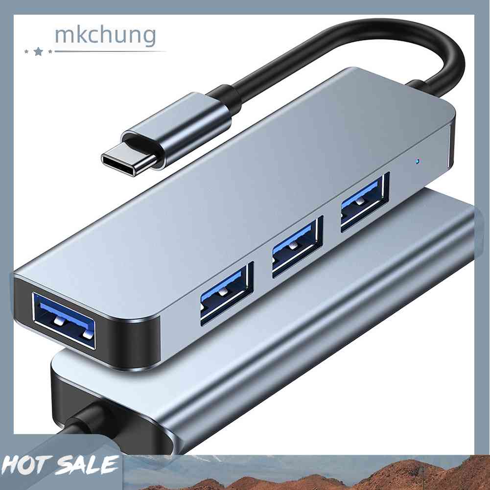 Đế Sạc Thông Minh 4 Trong 1 Type-C USB3.0 Hub Cho MacBook Laptop