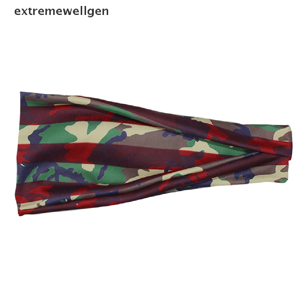 Băng Đô Bản Rộng Thấm Mồ Hôi In Họa Tiết 3D