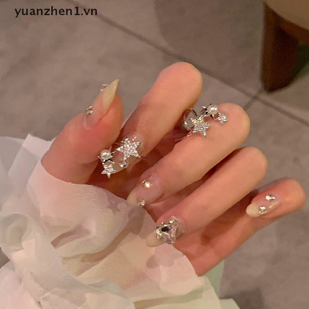 Bông Tai Ngôi Sao Năm Cánh Đính Đá Thời Trang Hàn Quốc Y2k