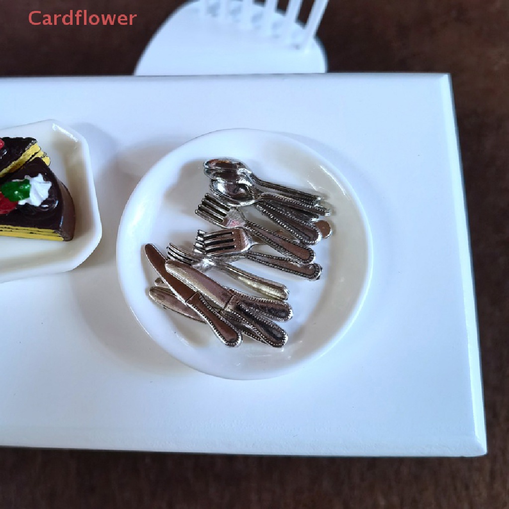 1 Bộ Dụng Cụ Ăn Uống mini Trang Trí Nhà Búp Bê Mới