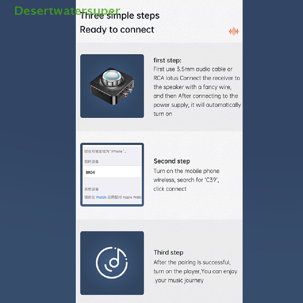 Thiết Bị Nhận Tín Hiệu Âm Thanh Bluetooth 5.0 3D Không Dây Hỗ Trợ Thẻ TF RCA 3.5mm 3.5 AUX Cho Loa Xe Hơi