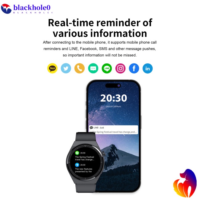 Đồng Hồ Thông Minh T88 Màn Hình Cảm Ứng HD 1.32-inch 8763e Bluetooth Và Phụ Kiện